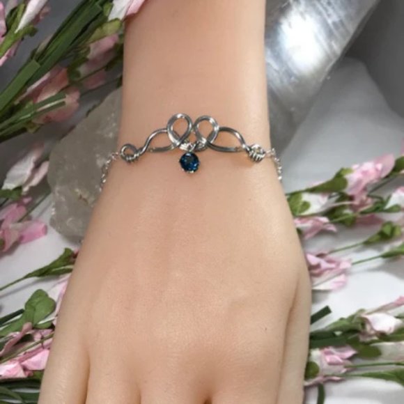 Pamynthia Designs Jewelry - Bracelet - Pixie Dust London Blue Topaz Sterling Silver Bracelet